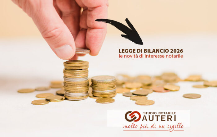 Notaio Auteri: novità notarili legge bilancio 2026